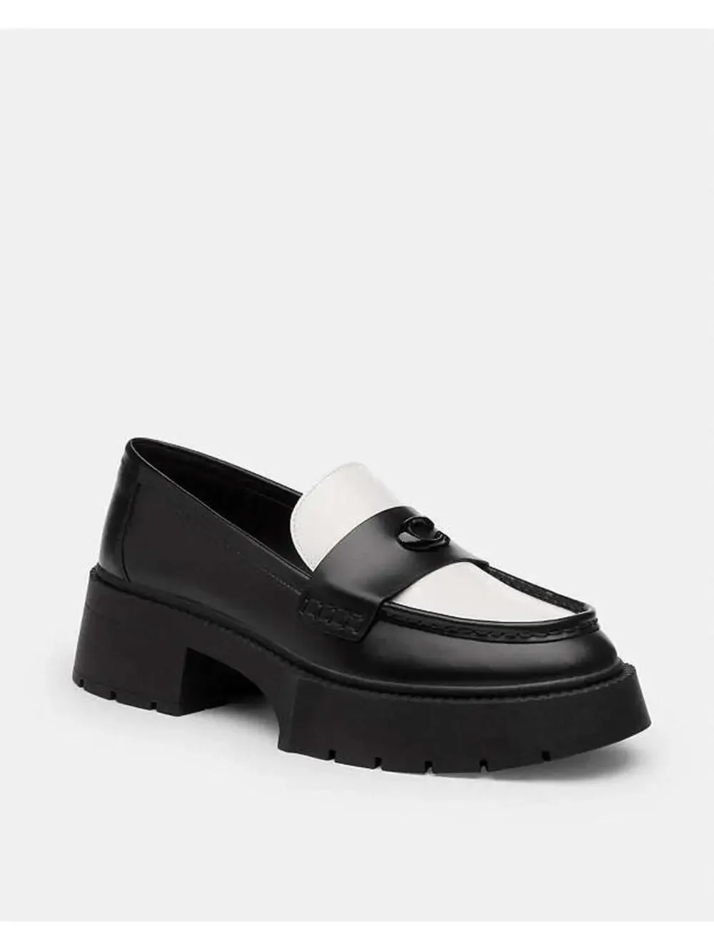 Coach Women's Leah Patent Slip On Loafer Flats